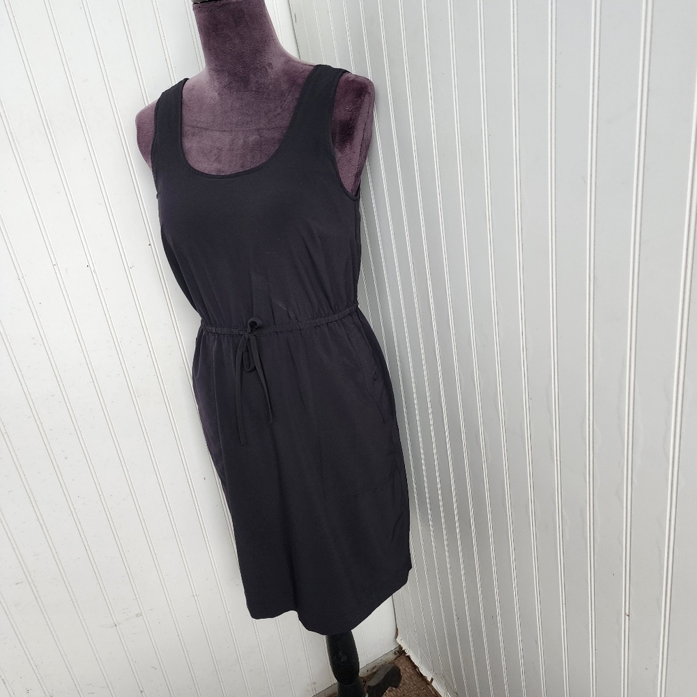 Soma Black Sleeveless Drawstring Waist Dress - Picture 2 of 15
